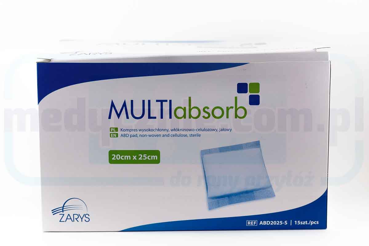 MULTIabsorb S 10cm x 20cm 1 buc Compresă cu absorbție ridicată; celuloză nețesută, sterilă